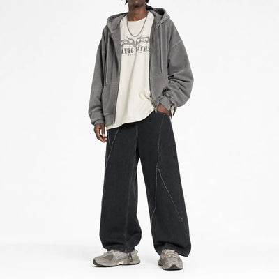 Nite Fury Baggy Jeans Distressed For Men