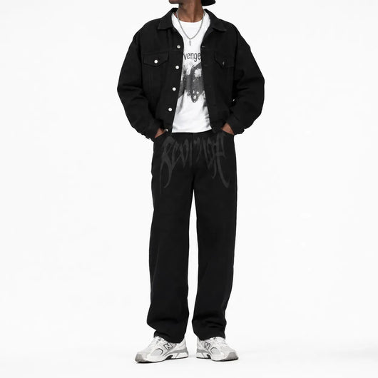 Nite Fury Baggy Jeans Loose Distressed