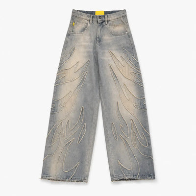 Nite Fury S Baggy Jeans Wide Leg Washed