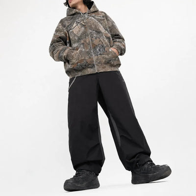 Nite Fury Camouflage Print Zip Hoodie