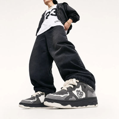 Nite Fury Chunky Sole Trainers Flame Design