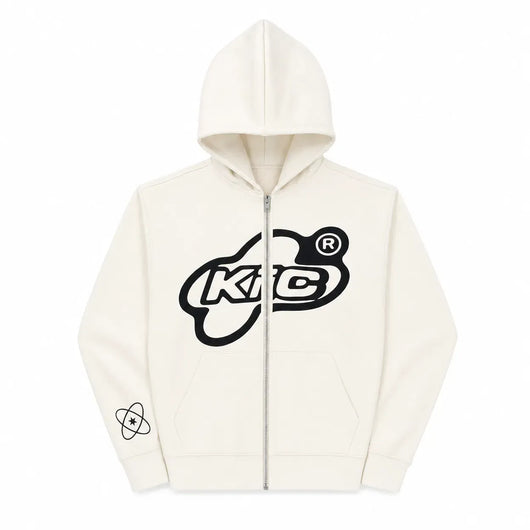 Nite Fury White / XS Custom Full Zip Hoodie