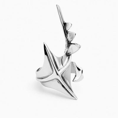 Nite Fury Cyberpunk Futuristic Statement Rings