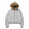 Furry Hooded Zip Hoodie