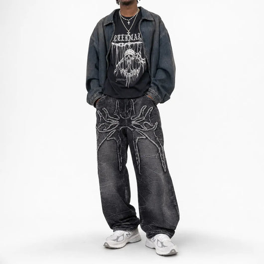 Nite Fury Gothic Baggy Jeans Loose