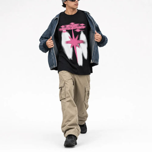 Graphic T Shirt Retro Print