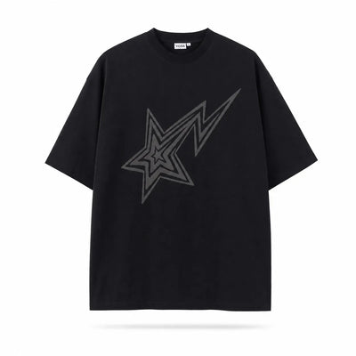 Nite Fury Black / XXS Graphic T Shirt Star Print