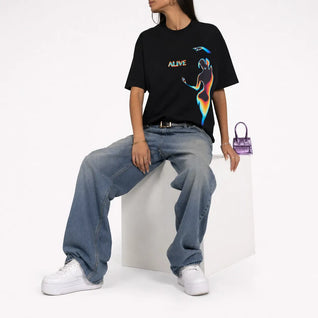 Graphic T Shirt Vibrant Print