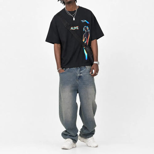Graphic T Shirt Vibrant Print