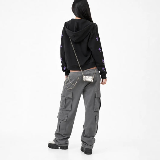 Nite Fury Grunge Distressed Oversized Jacket