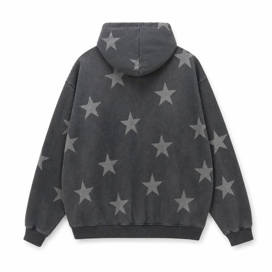 Nite Fury Grunge Star Zip Hoodie