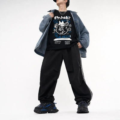 Nite Fury Japanese Cat Graphic Tee