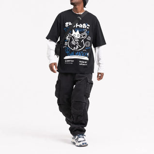 Japanese Cat Graphic Tee