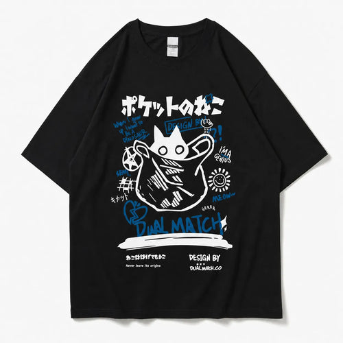 Japanese Cat Graphic Tee