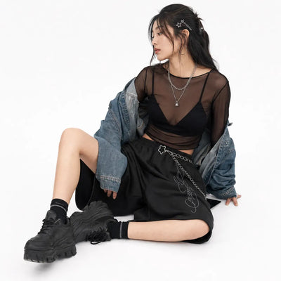 Nite Fury Knee Length Baggy Shorts