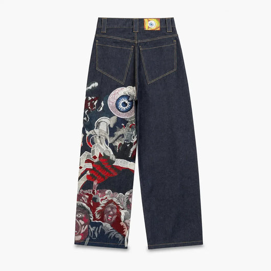 Nite Fury Baggy Japanese Embroidered Jeans
