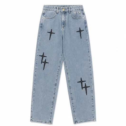 Nite Fury XS Baggy Jeans Aesthetic Distressed