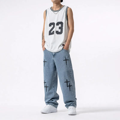 Nite Fury Baggy Jeans Aesthetic Distressed