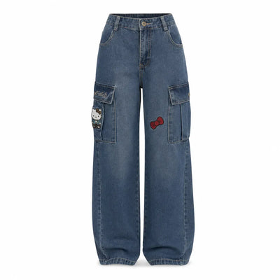 Nite Fury XS Baggy Jeans Distressed Y2K