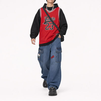 Nite Fury Baggy Jeans Distressed Y2K