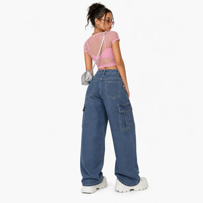 Nite Fury Baggy Jeans Distressed Y2K