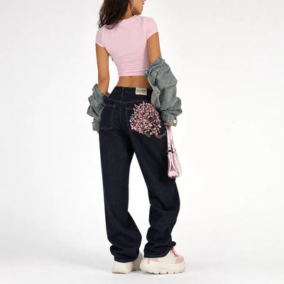Nite Fury Baggy Jeans Japanese Print
