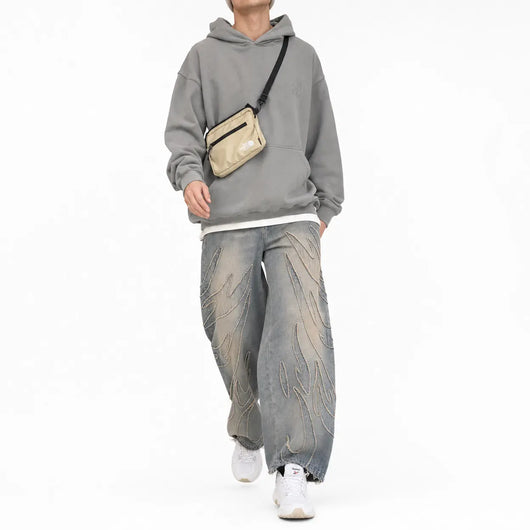 Nite Fury Baggy Jeans Wide Leg Washed