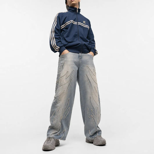 Nite Fury Baggy Jeans Wide Leg Washed