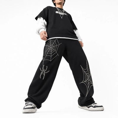 Nite Fury Baggy Joggers Spider Graphic