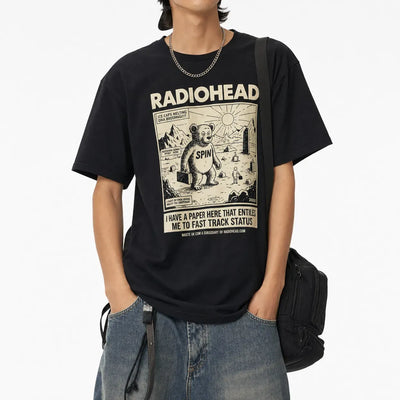 Nite Fury Bear Graphic T Shirt