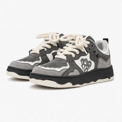 Nite Fury 35 Chunky Sole Trainers Flame Design