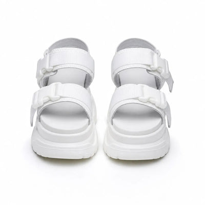 Nite Fury White / 35 Chunky Strap Platform Sandals