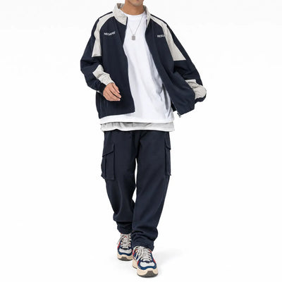 Nite Fury Colour Block Windbreaker Collar
