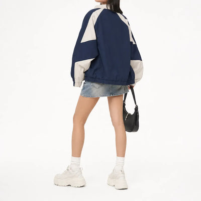 Nite Fury Colour Block Windbreaker Collar