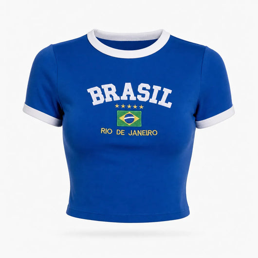 Nite Fury Blue / S Crop Top Graphic T Shirt