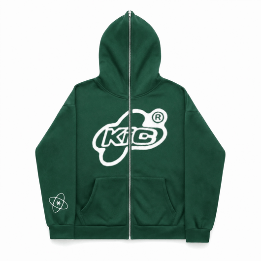 Nite Fury Green / XS Custom Full Zip Hoodie