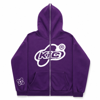 Nite Fury Purple / XS Custom Full Zip Hoodie