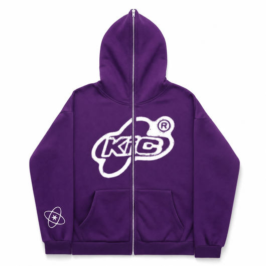 Nite Fury Purple / XS Custom Full Zip Hoodie