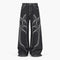 Cyber Embroidery Baggy Jeans