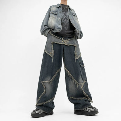 Nite Fury Distressed Baggy Jeans For Women