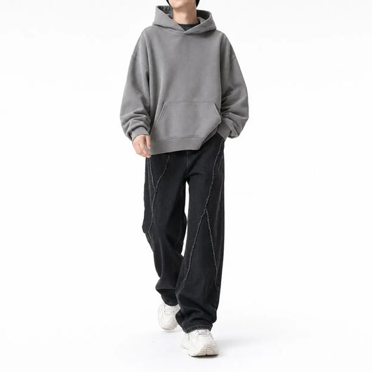 Nite Fury Distressed Graffiti Baggy Jeans