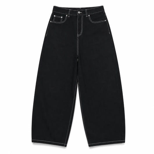 Nite Fury Black / S Embroidered Baggy Jeans Streetwear