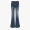 Embroidered Jeans Floral Style