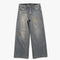 Embroidered Jeans Skull Grunge