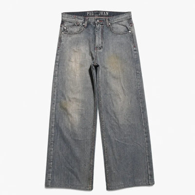 Nite Fury S Embroidered Jeans Skull Grunge