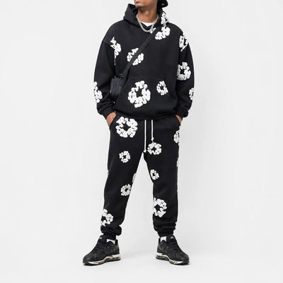 Nite Fury Floral Print Tracksuit Streetwear