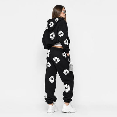 Nite Fury Floral Print Tracksuit Streetwear