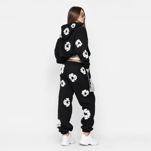 Nite Fury Floral Print Tracksuit Streetwear