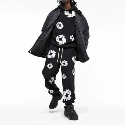 Nite Fury Floral Print Tracksuit Streetwear