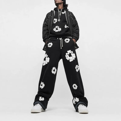 Nite Fury Floral Print Tracksuit Streetwear